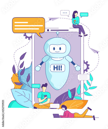 Chatbot Says Hi Artificial Intelligence Browser.