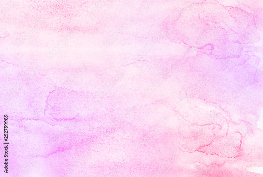 Abstract ink painted magenta shades aquarelle illustration. Watercolor canvas for creative grunge design, vintage cards, retro templates. Soft pastel pink watercolour background on white paper texture Abstract ink painted magenta shades aquarelle illustration. Watercolor canvas for creative grunge design, vintage cards, retro templates. Soft pastel pink watercolour background on white paper texture
