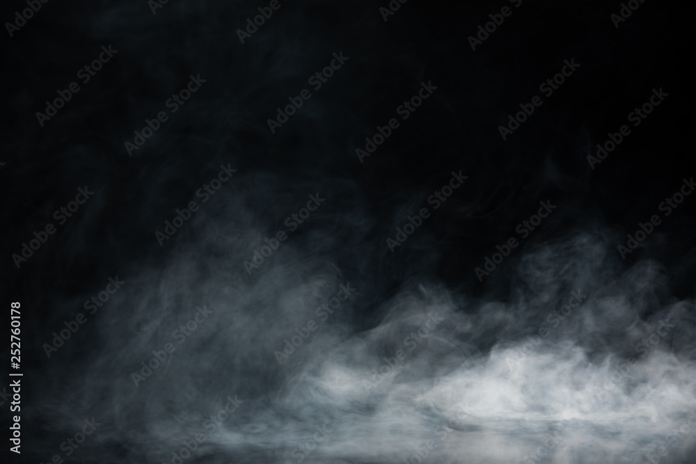 Abstract Smoke on black Background