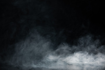 Abstract Smoke on black Background