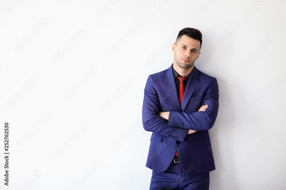 Young confident business man with crossed arms Young confident business man with crossed arms