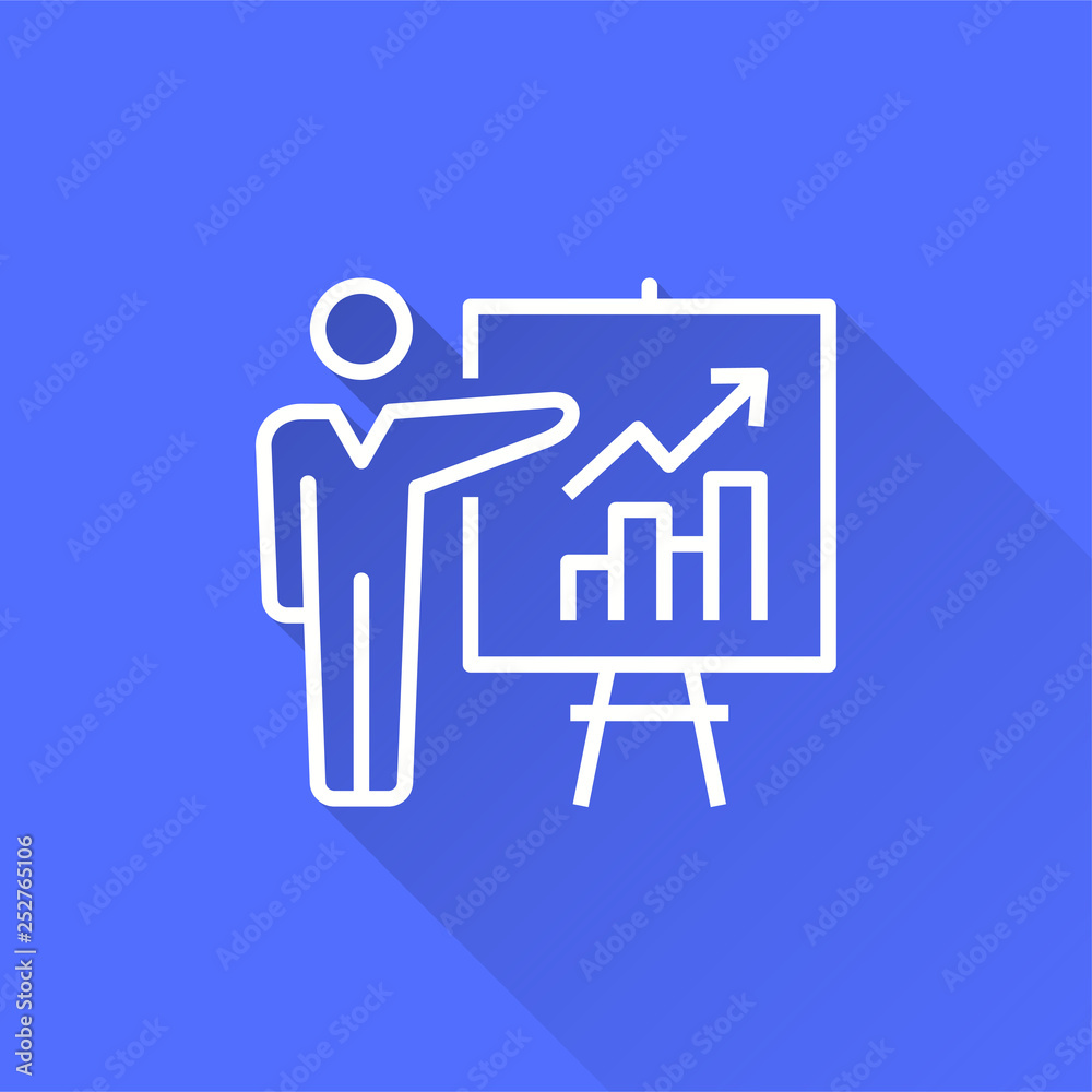 Presentation - vector icon for graphic and web design. Presentation - vector icon for graphic and web design.
