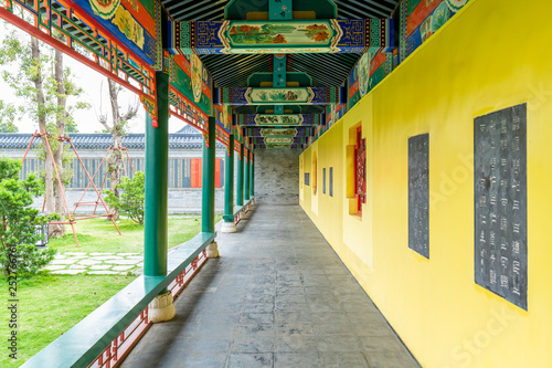 The corridor of Confucius Temple in Suixi county, Guangdong province