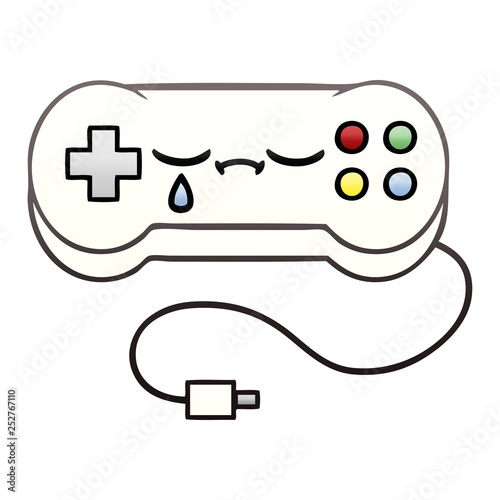 gradient shaded cartoon game controller