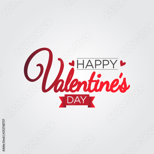 Valentine s Day greeting with Red Hearts isolated on white Background.