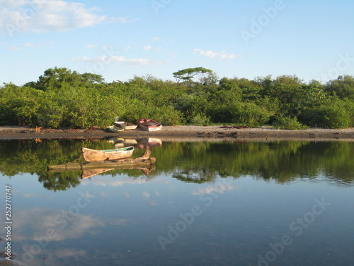 A peaceful shore in San Diego Beach El Salvador