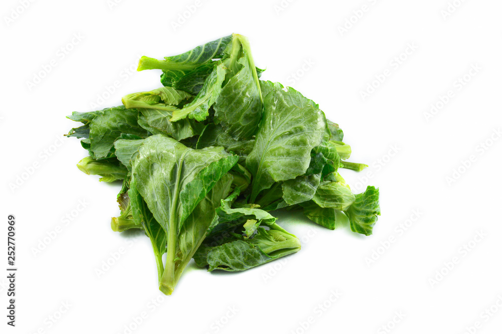 Fresh green leaves cabbage isolated on white background / Organic vegetable Fresh green leaves cabbage isolated on white background / Organic vegetable