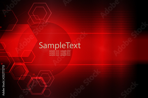 Geometric design in red with a textural effect and polygons.