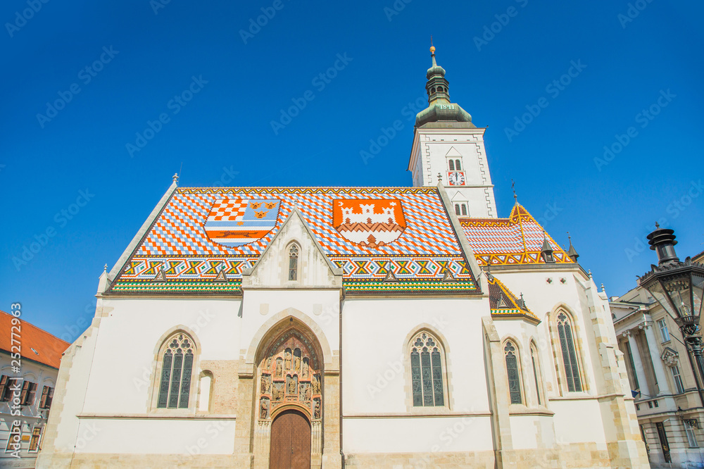 St. Marks Church at St. Marks Square, Zagreb, Croatia