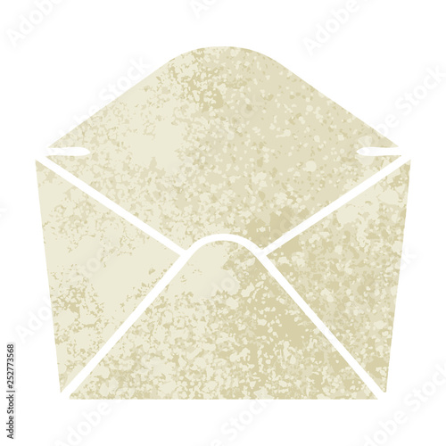 quirky retro illustration style cartoon envelope
