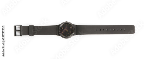 Male wrist watch on white b...