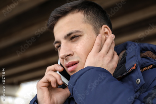 Depressed man calling his family before committing suicide