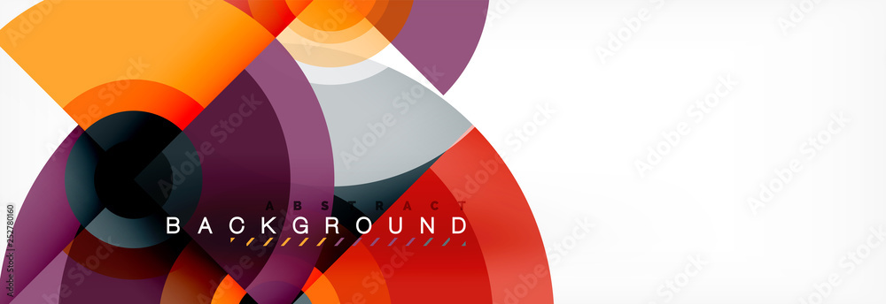 Vector circle composition, geometric minimal design illustration Vector circle composition, geometric minimal design illustration