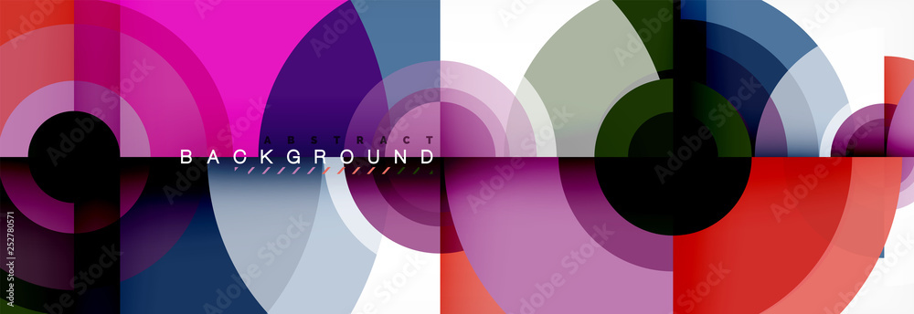 Round shapes vector abstract background. Trendy circle shapes composition vector Round shapes vector abstract background. Trendy circle shapes composition vector