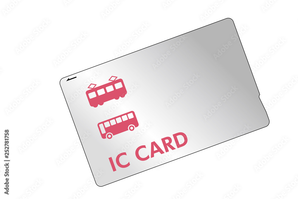 交通系電子マネー Icカードのイラスト アイコン ベクターデータ Stock Vector Adobe Stock
