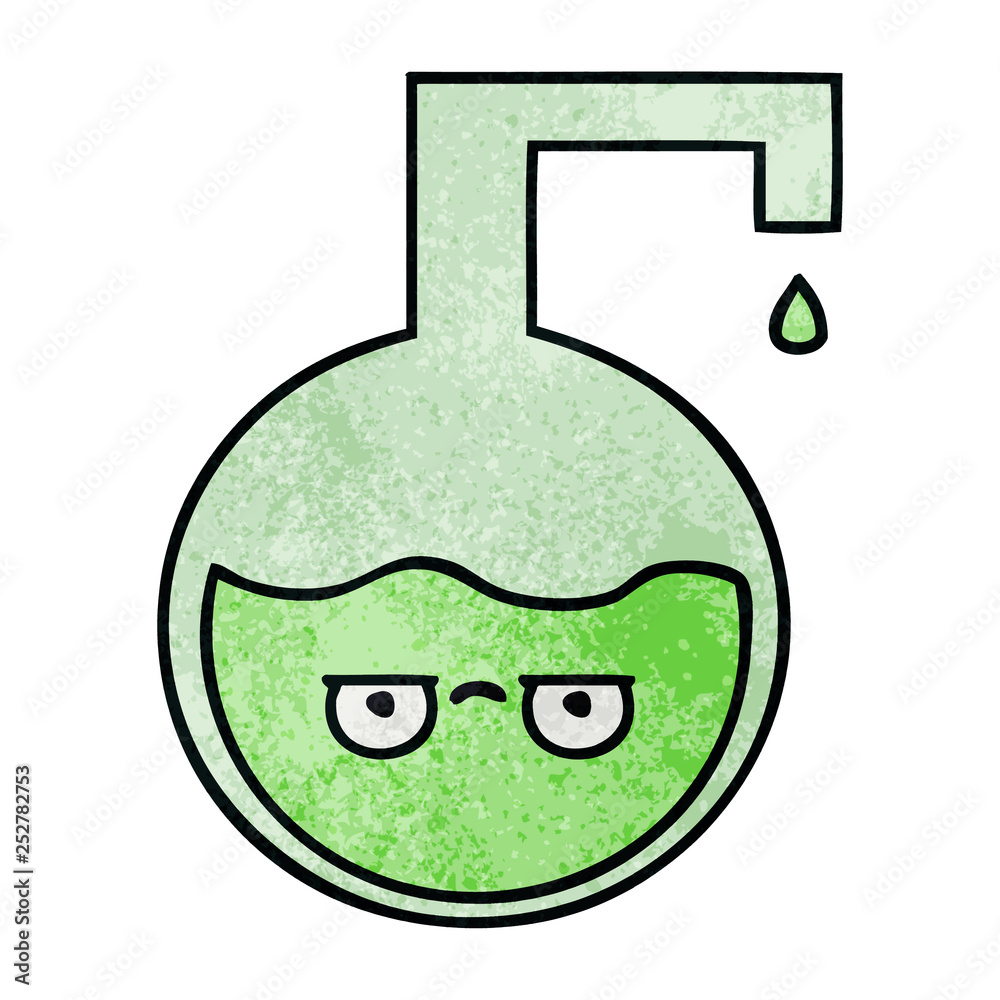 Fototapeta premium retro grunge texture cartoon science experiment