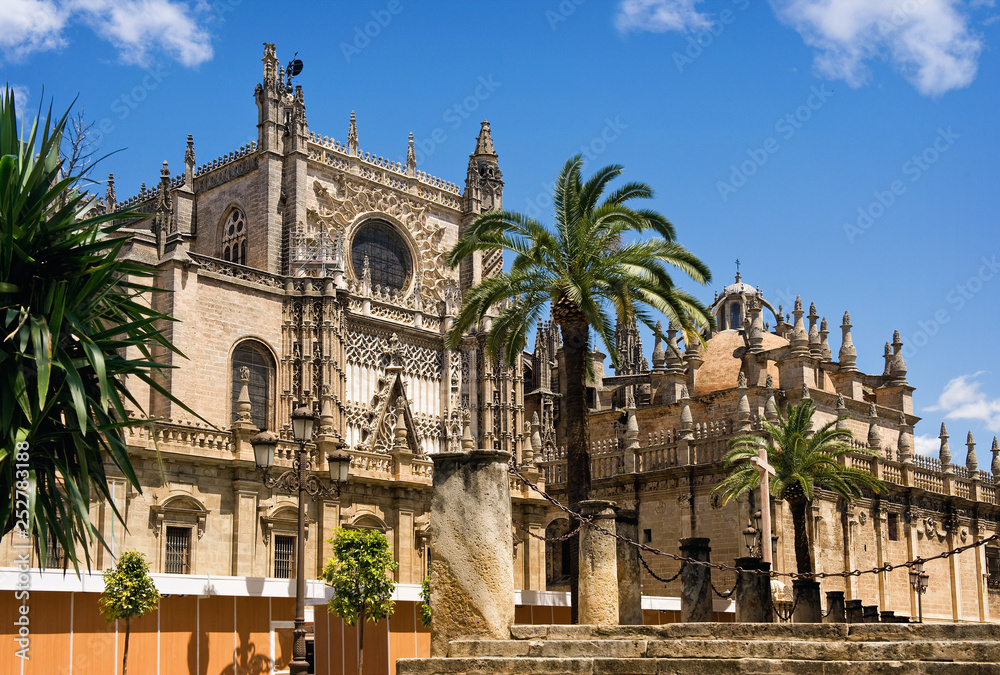 Seville Cathedral. Element of the architectural ensemble. Seville Cathedral. Element of the architectural ensemble.