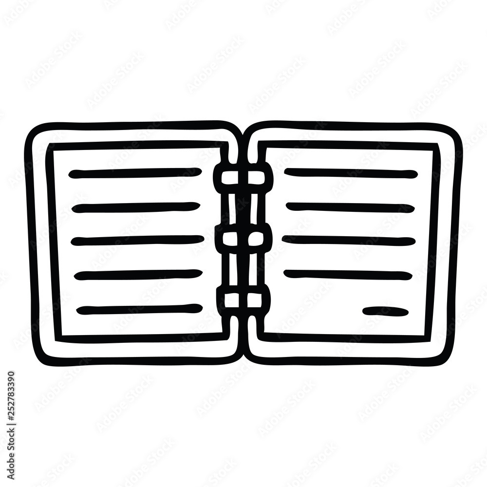 line drawing cartoon open diary line drawing cartoon open diary
