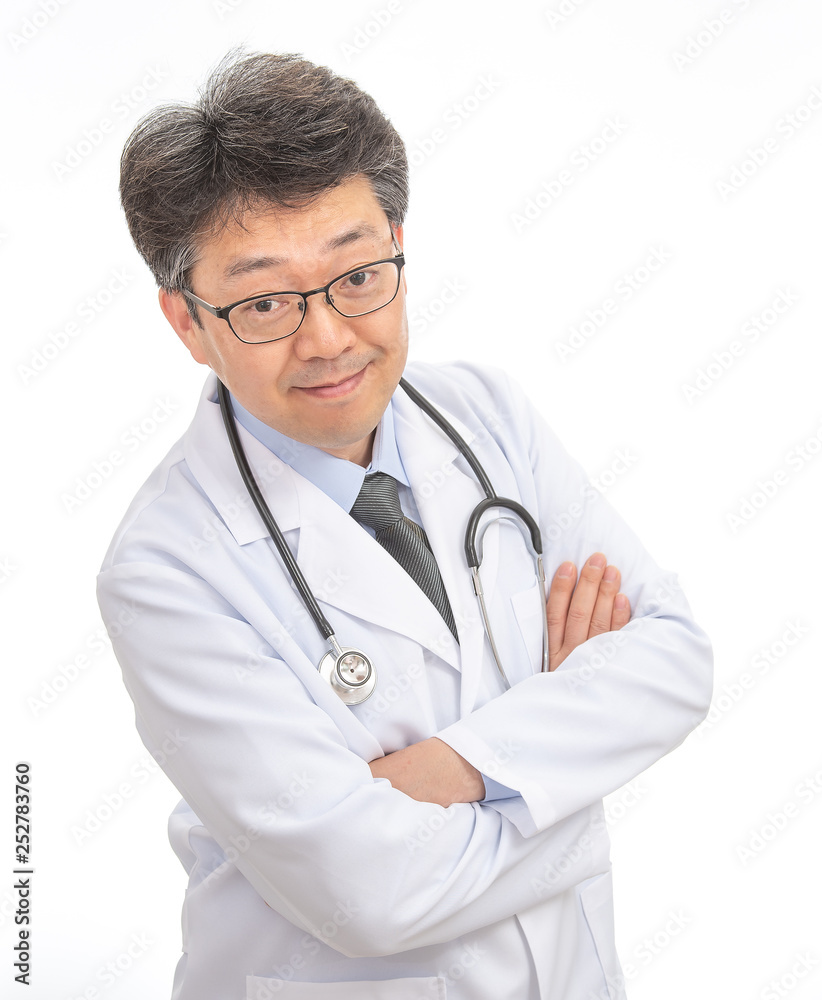 Asian Doctor smiling. isolated on white background. Asian Doctor smiling. isolated on white background.