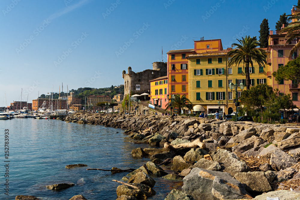 View of city of Santa Margherita Ligure
