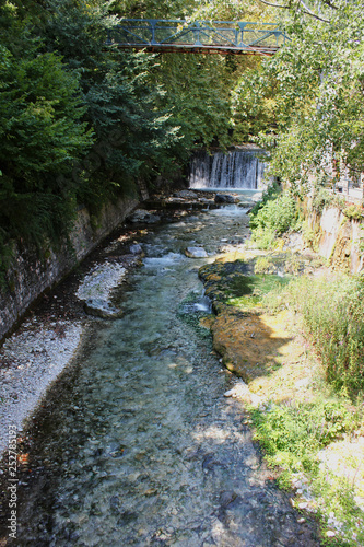River and Springs in Pozar Thermal Baths Aridaia Greece