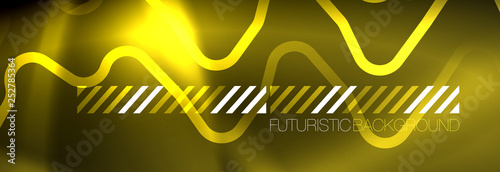 Shiny neon lights background, techno design, modern wallpaper for your project