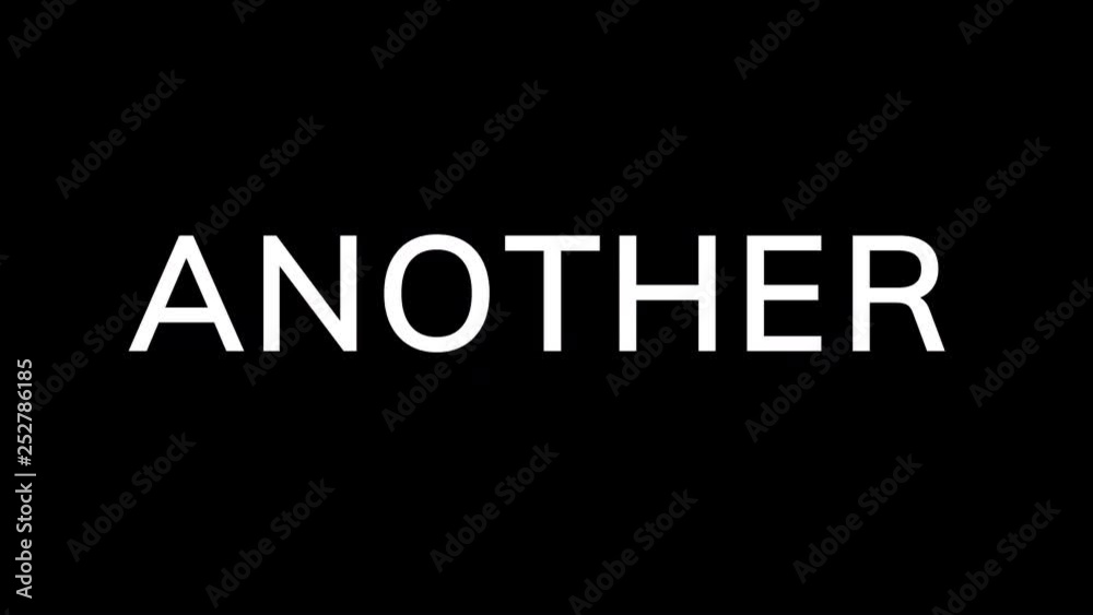 From the Glitch effect arises text ANOTHER. Then the TV turns off. Alpha channel Premultiplied - Matted with color black From the Glitch effect arises text ANOTHER. Then the TV turns off. Alpha channel Premultiplied - Matted with color black