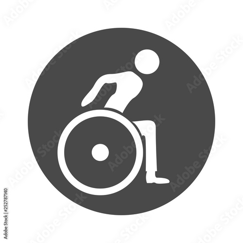 disability human chair symol