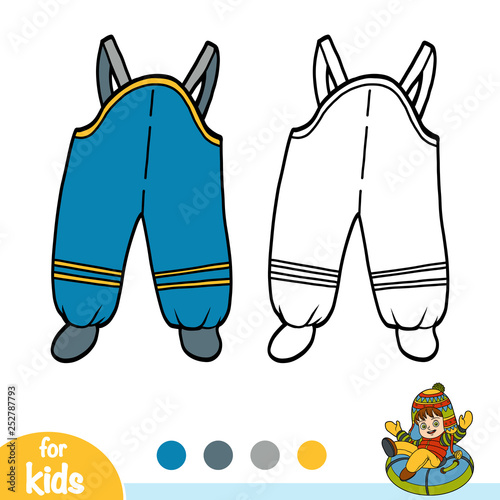 Coloring book, Waterproof kids dungarees