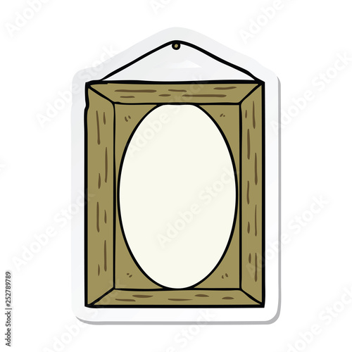 sticker of a picture frame