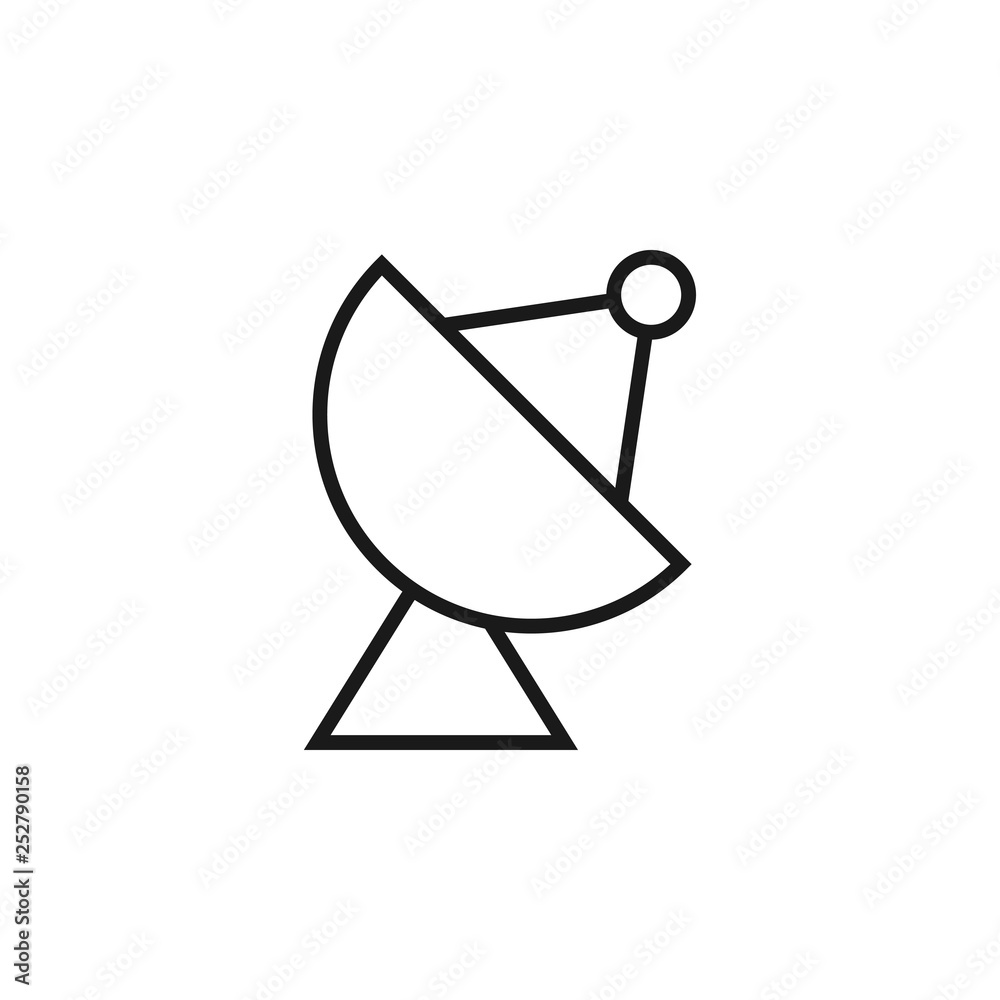 Satellite icon design template vector isolated Satellite icon design template vector isolated
