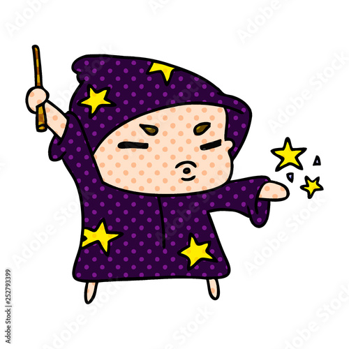 cartoon  cute kawaii wizard child