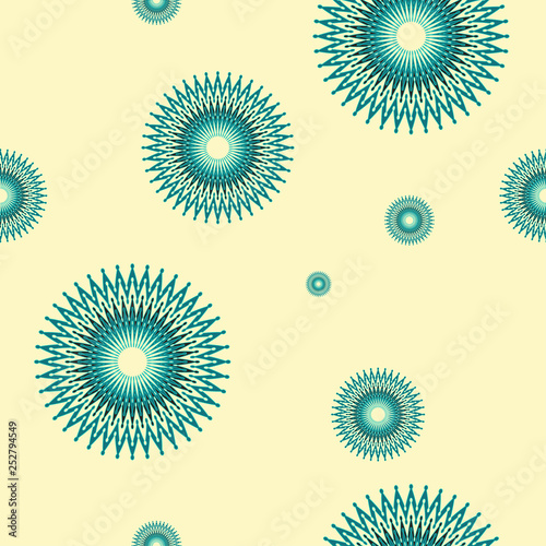 wired graphic stars seamless pattern in ivory blue shades