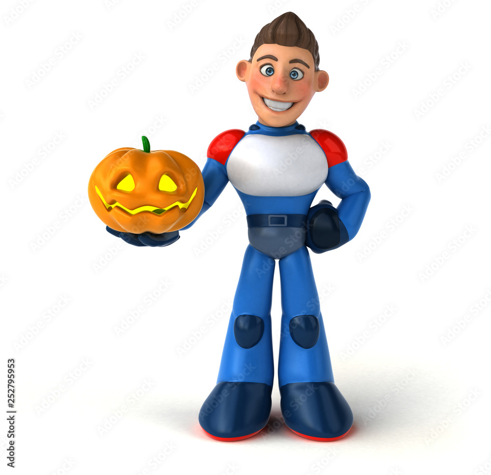 Super modern superhero - 3D Illustration Super modern superhero - 3D Illustration