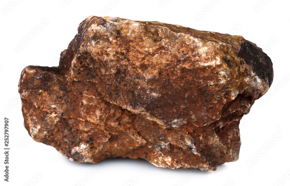 Rock stone isolated on white background with clipping path
