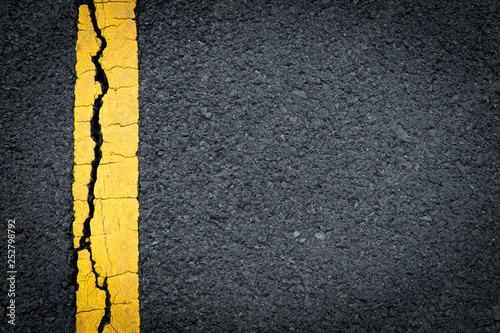 asphalt crack background.