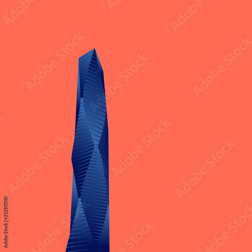 isometric buildings Skyscraper, cityscape, cityscene. construction vector illustration