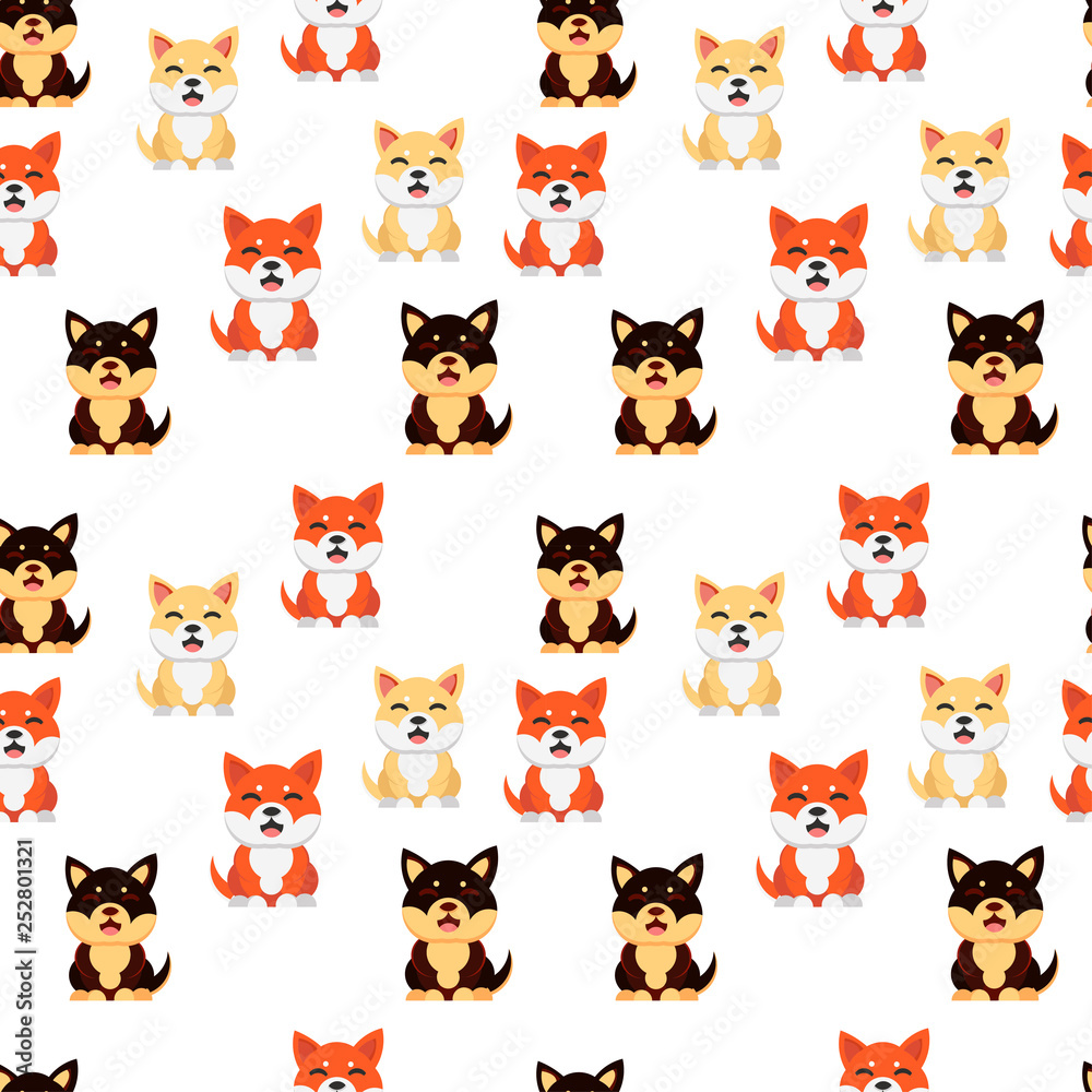 Funny shiba inu dog smile icon, vector illustration Funny shiba inu dog smile icon, vector illustration