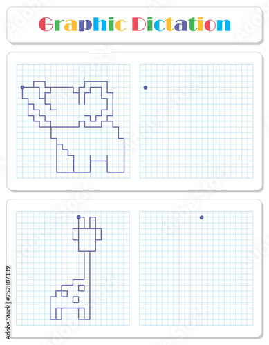 Copy the graphic picture. Worksheet for kids