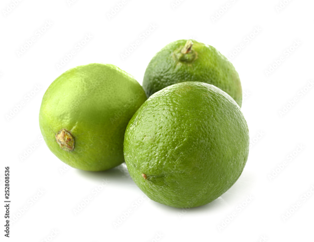 Tasty lime fruit on white background Tasty lime fruit on white background