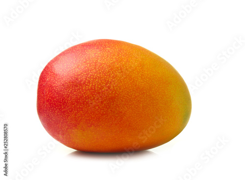 Tasty mango fruit on white background