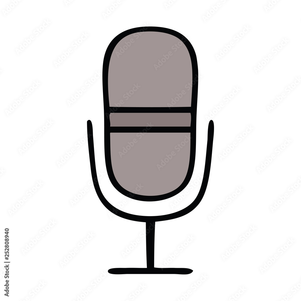 cute cartoon retro microphone cute cartoon retro microphone