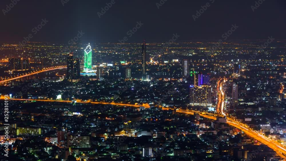 custom made wallpaper toronto digitalTime lapse high view of city in night time