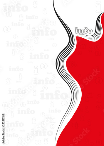 Hintergrund info rot