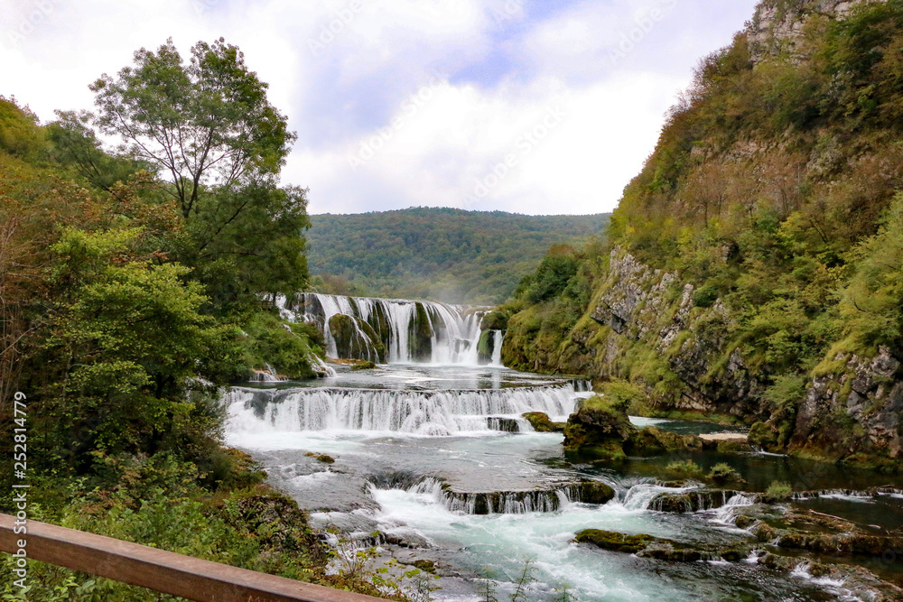 Štrbački buk Waterfall on the Una River National Park Bosnia and Herzegovina