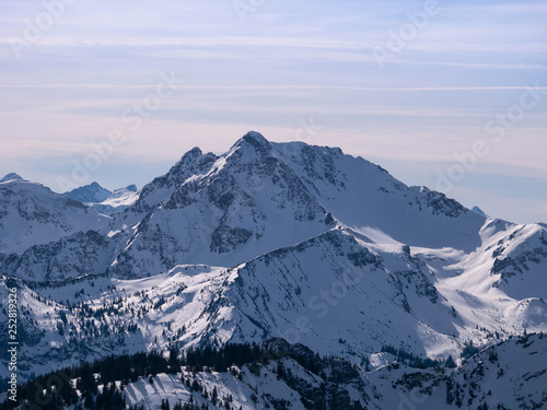 Gaishorn in den Tannheimer Bergen im Winter