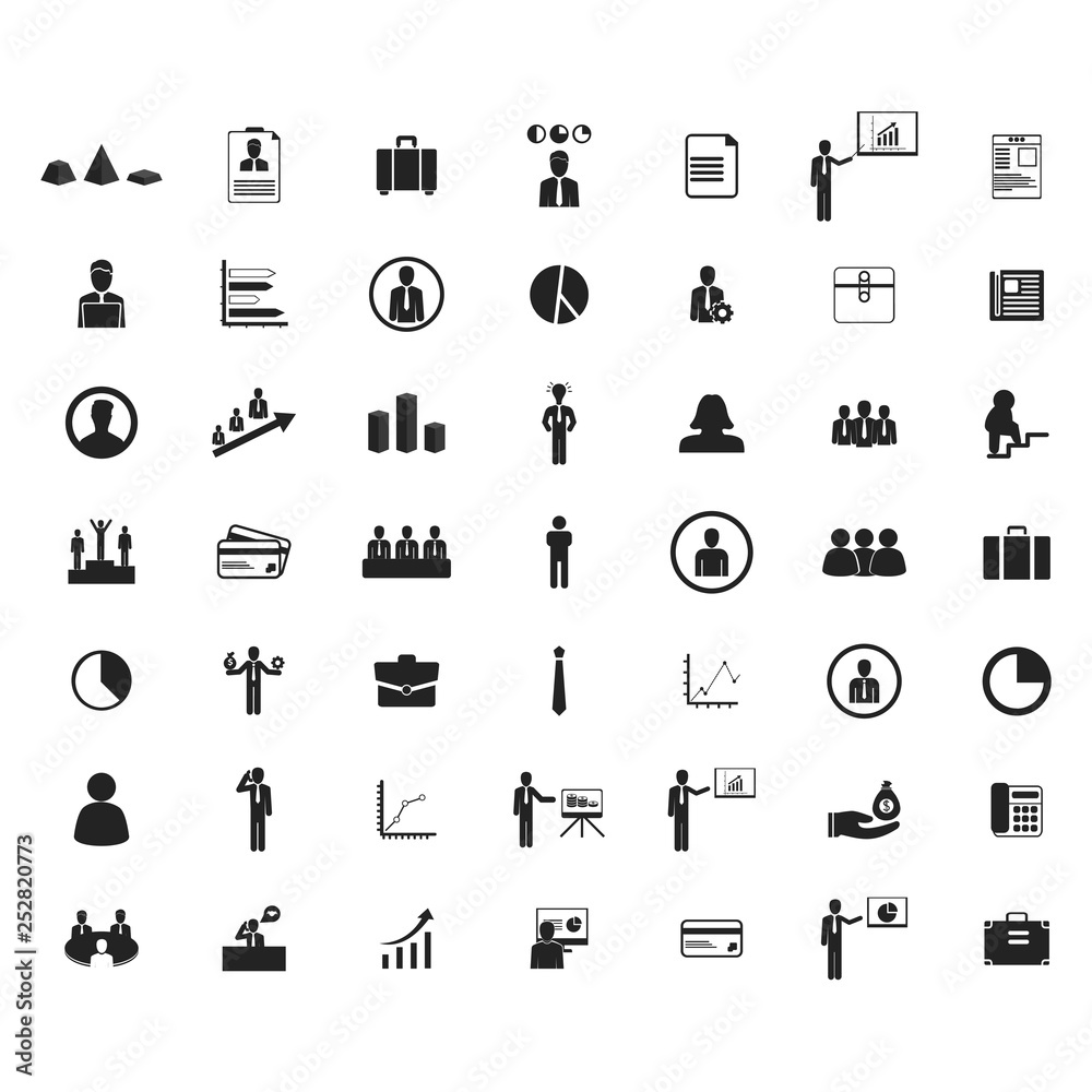 business icons set. Vector illustration