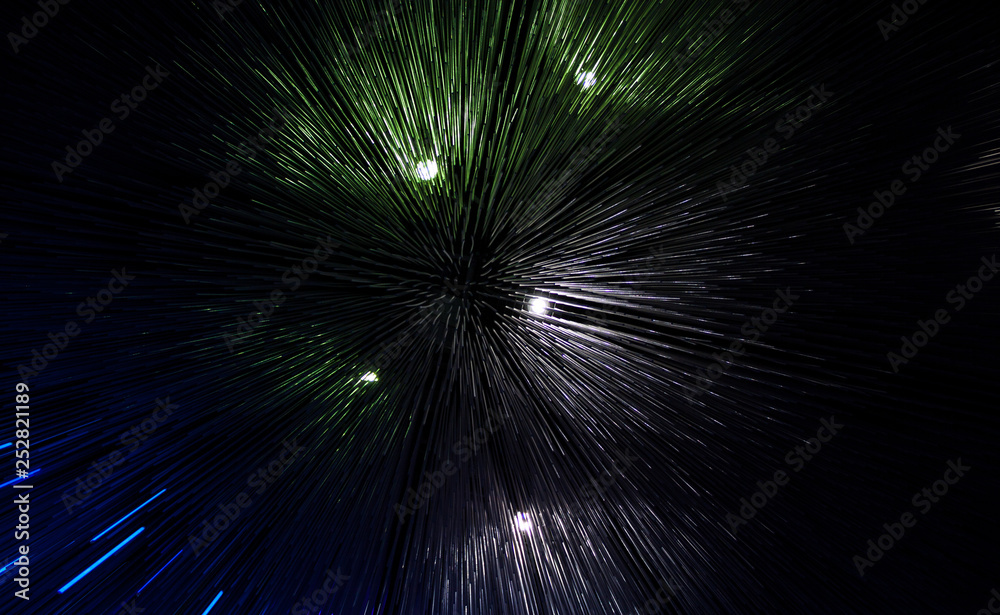 Obraz premium Decorative light garlands.