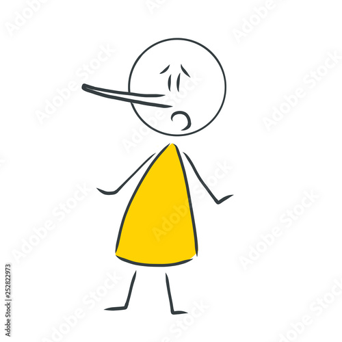 Figur lügt, Lange Nase