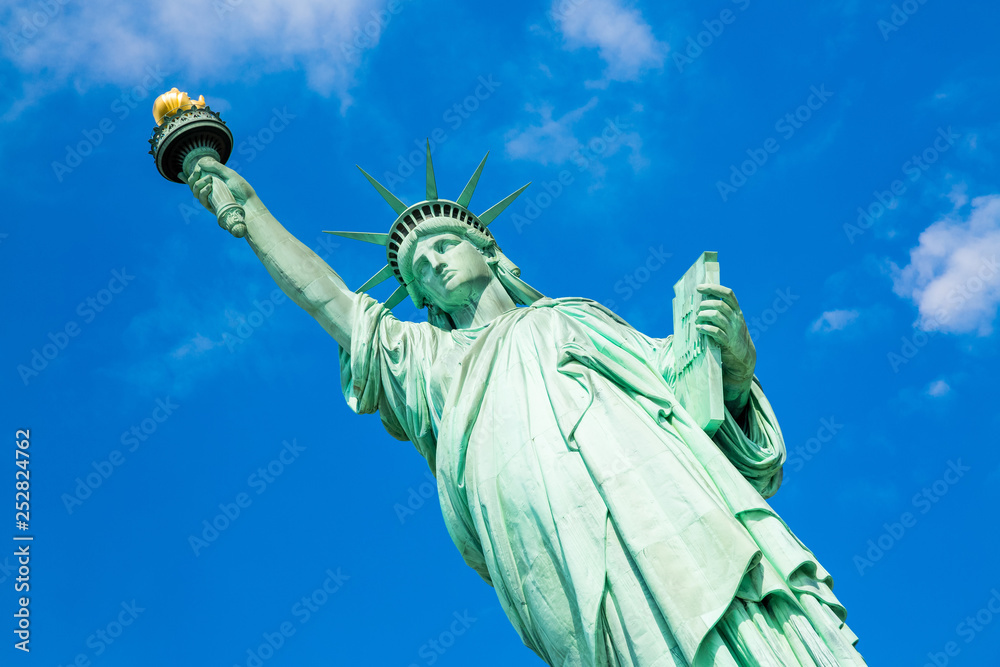 Fototapeta premium The Statue of Liberty on Liberty Island in New York